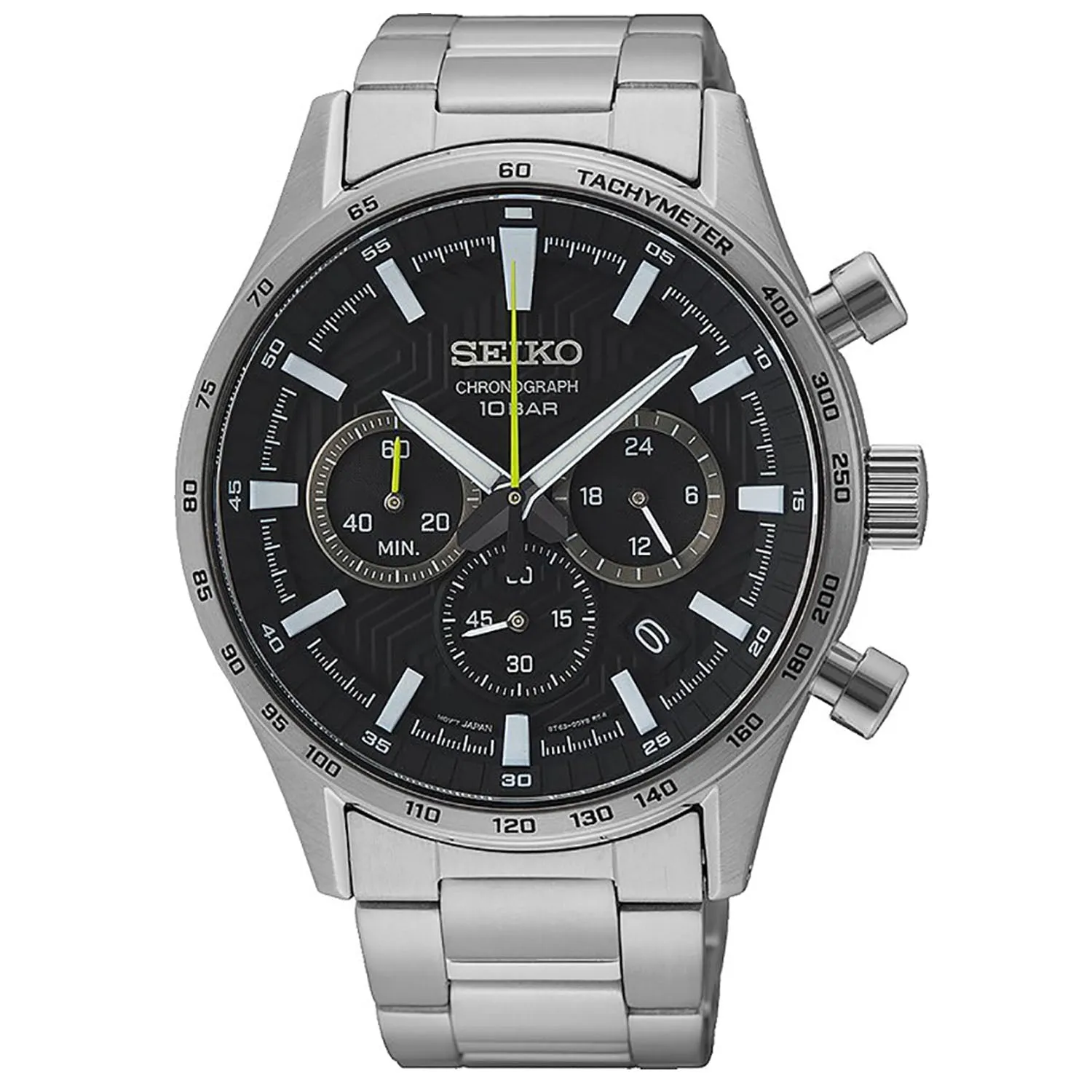 Seiko Men's Classic Black Dial Watch - SSB413P1