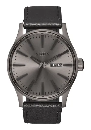 Sentry Leather - Gunmetal/Black