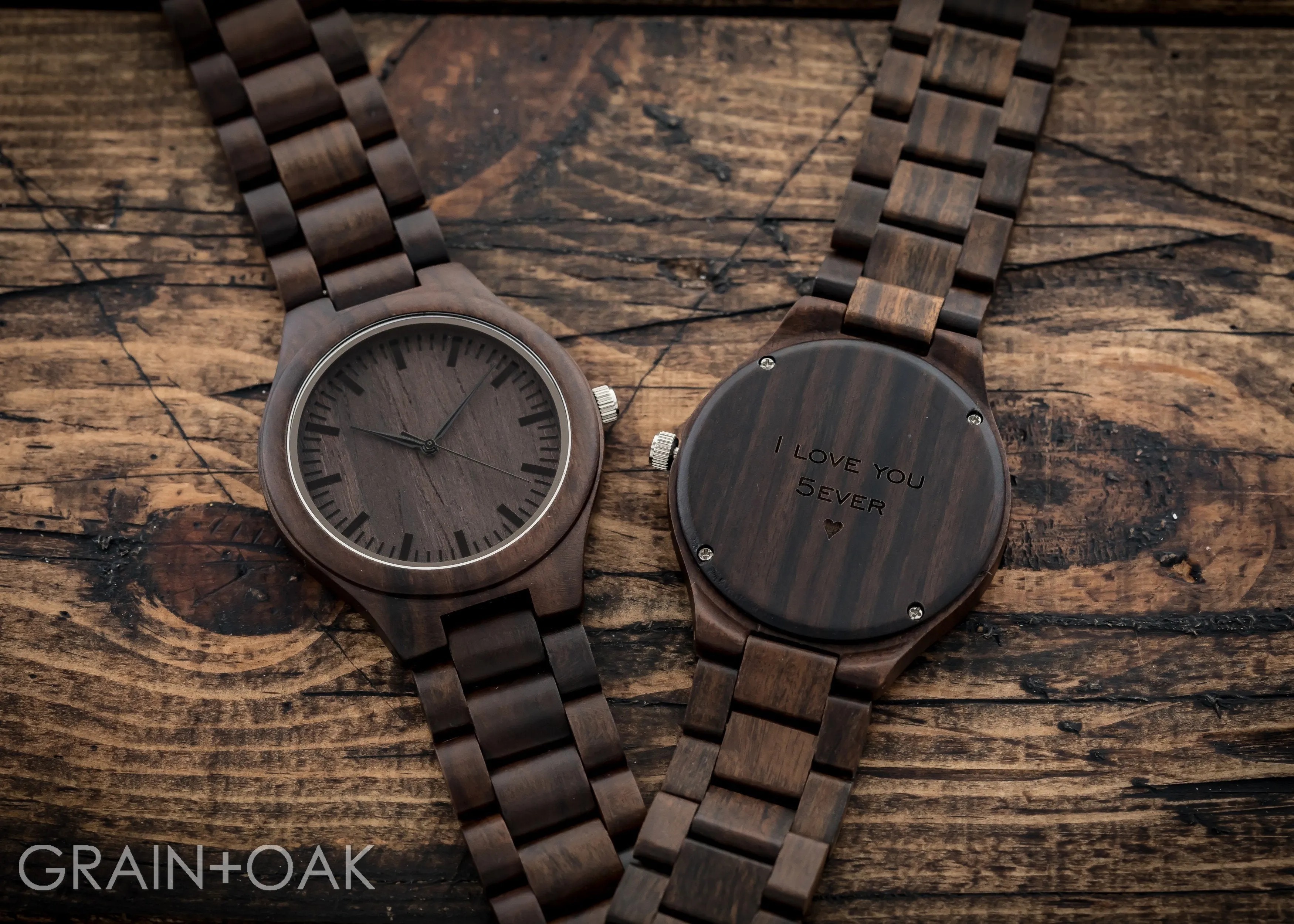 The Ridge Ebony | Wood Watch