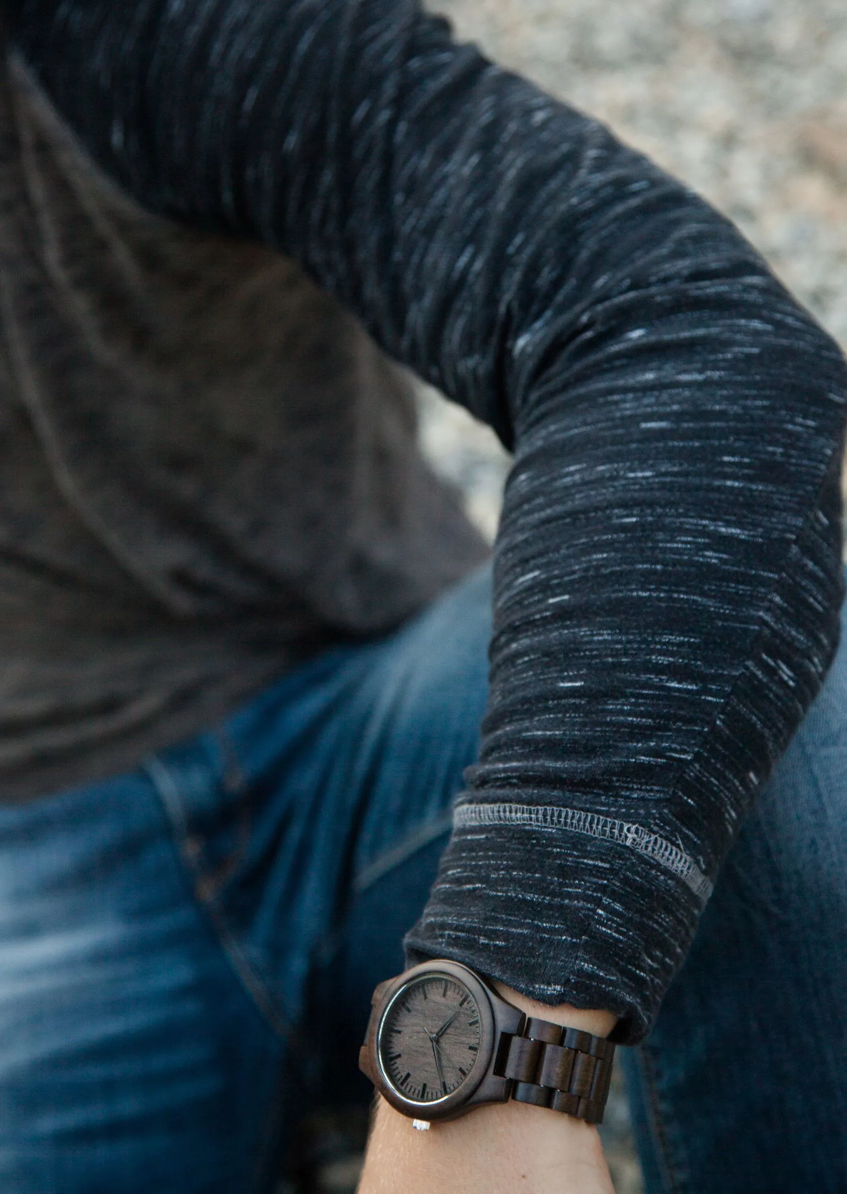 The Ridge Ebony | Wood Watch