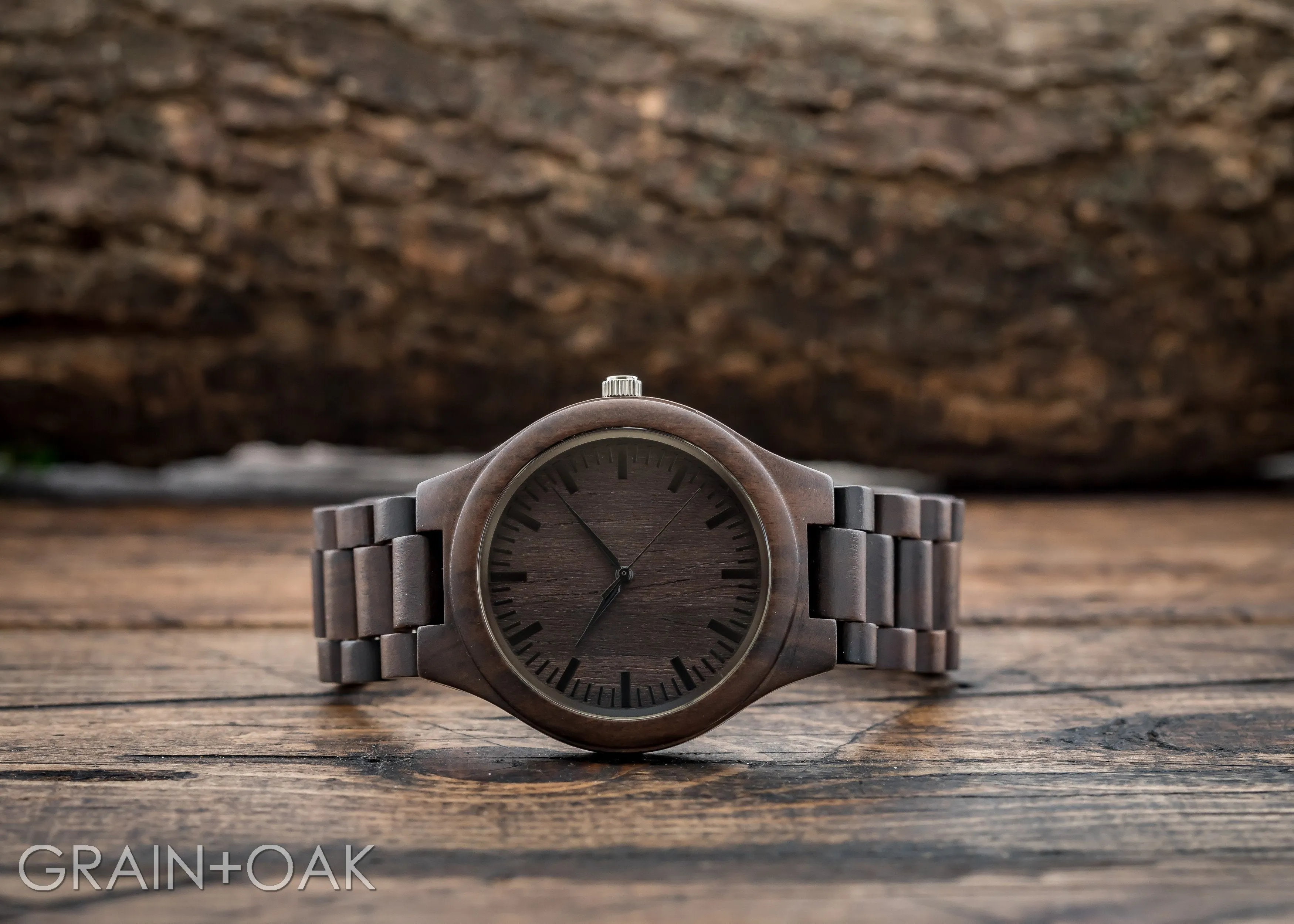 The Ridge Ebony | Wood Watch
