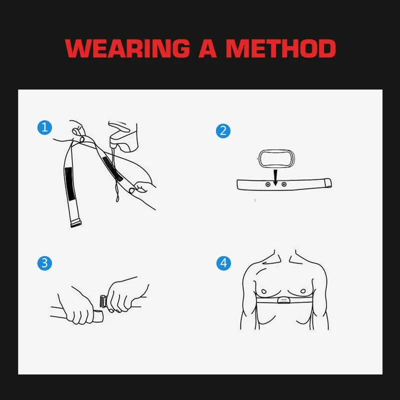 ThinkRider Heart Rate Monitor Chest Strap ANT  BLE 4.0 Fitness Sensor Compatible Belt Wahoo Polar Garmin Connected Cycl