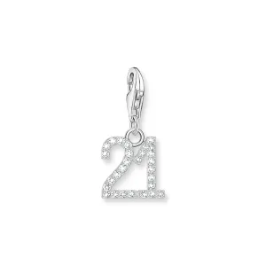 THOMAS SABO Charm Pendant Number "21" Silver