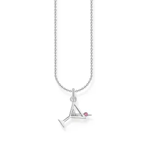 THOMAS SABO Necklace with cocktail glass pendant - silver