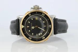 Tiffany and Co Diver Watch. 18k Gold and SS Tiffany L0729 Ladies Watch