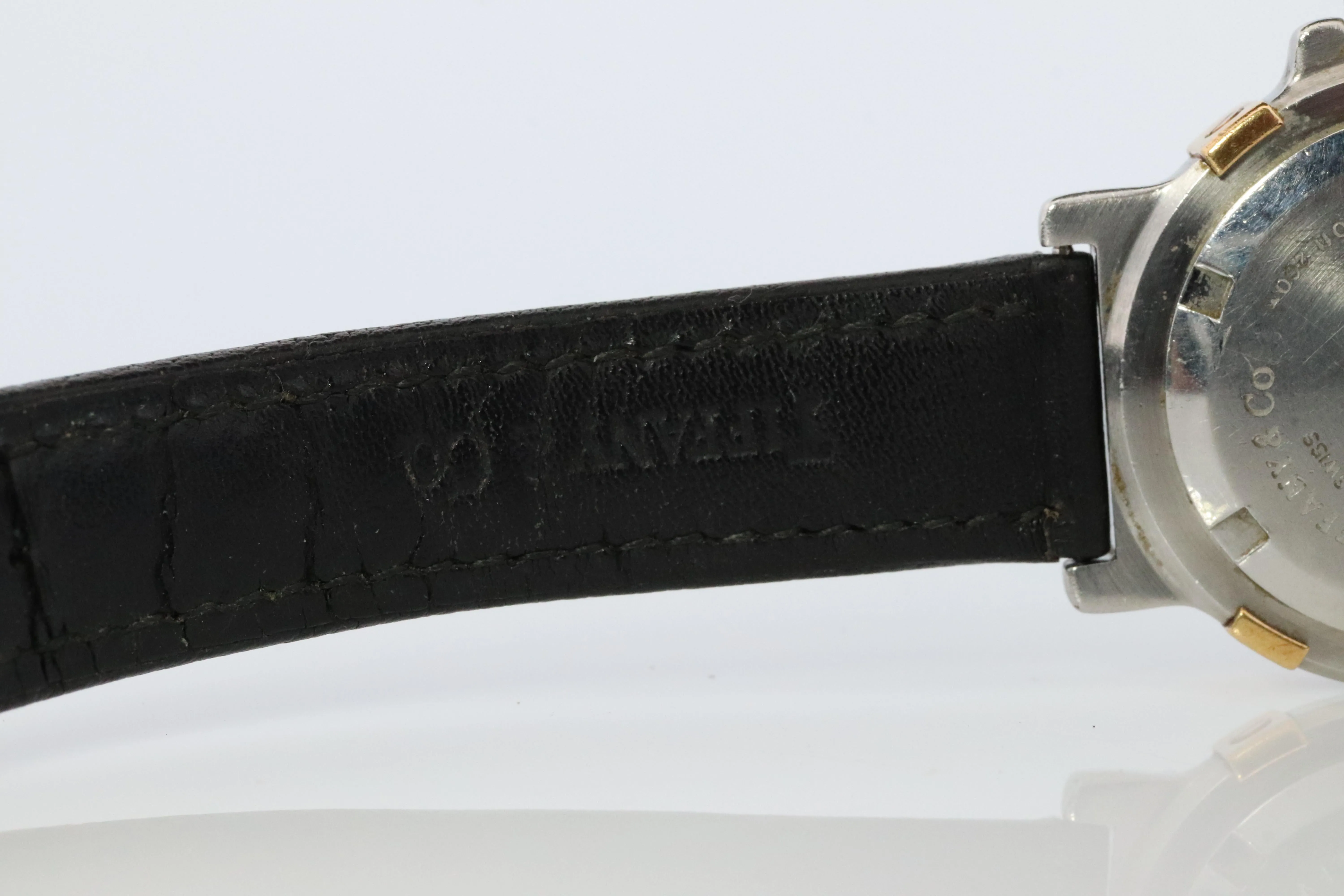 Tiffany and Co Diver Watch. 18k Gold and SS Tiffany L0729 Ladies Watch