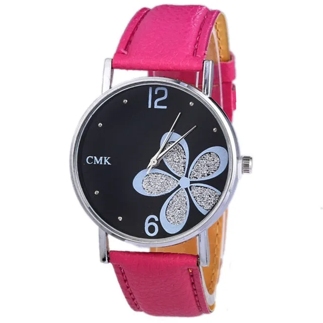 Top Brand Luxury Classic Women's Casual Quartz Leather Band Strap Watch Round Analog Clock Wrist Watches