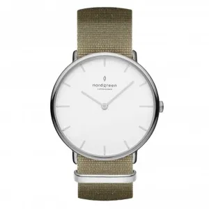 Unisex Native Nylon Silver 36mm Watch NR36SINYAGXX