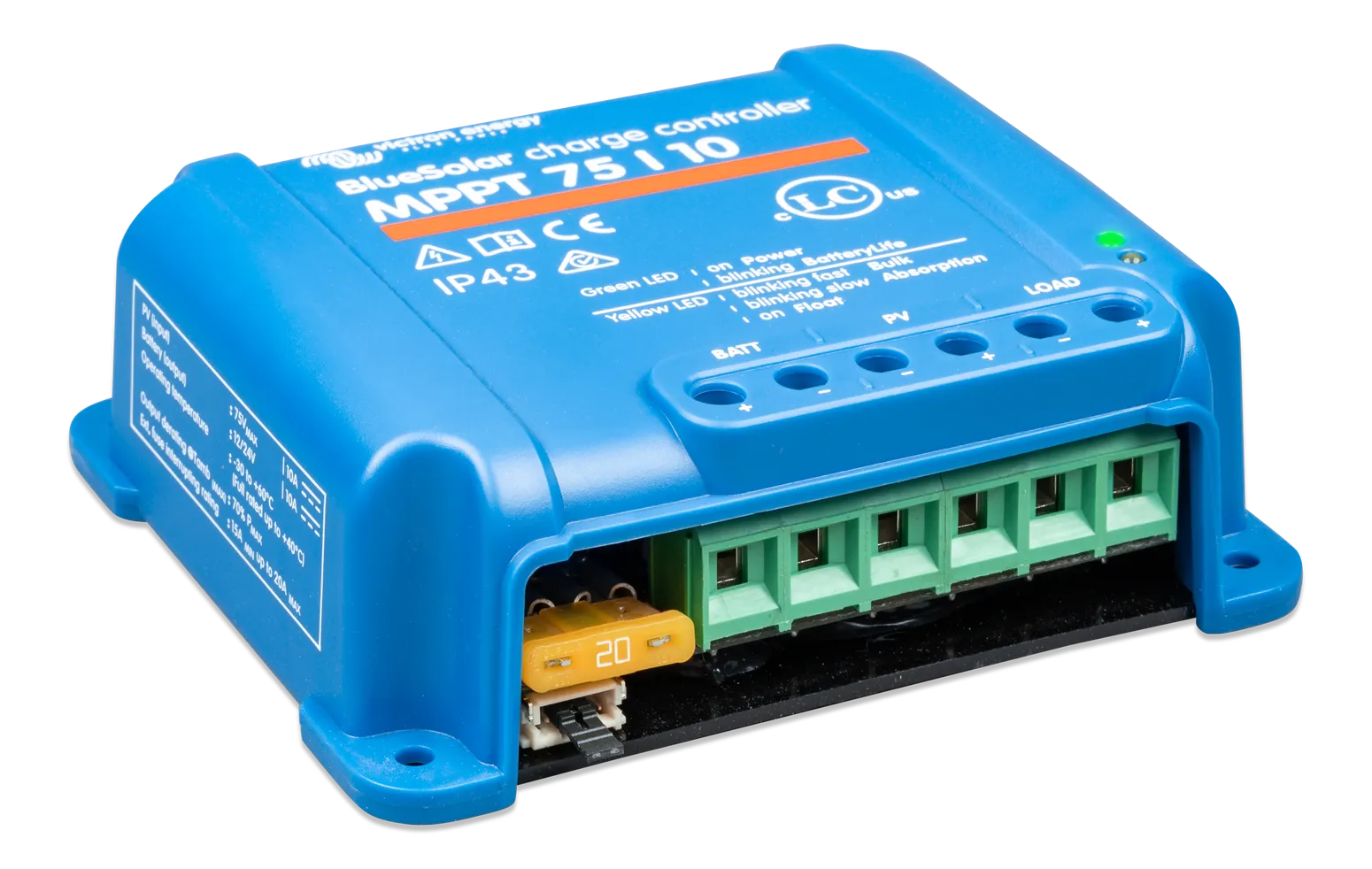 VICTRON BLUESOLAR (NO BLUETOOTH) 75/10 MPPT CHARGE CONTROLLER