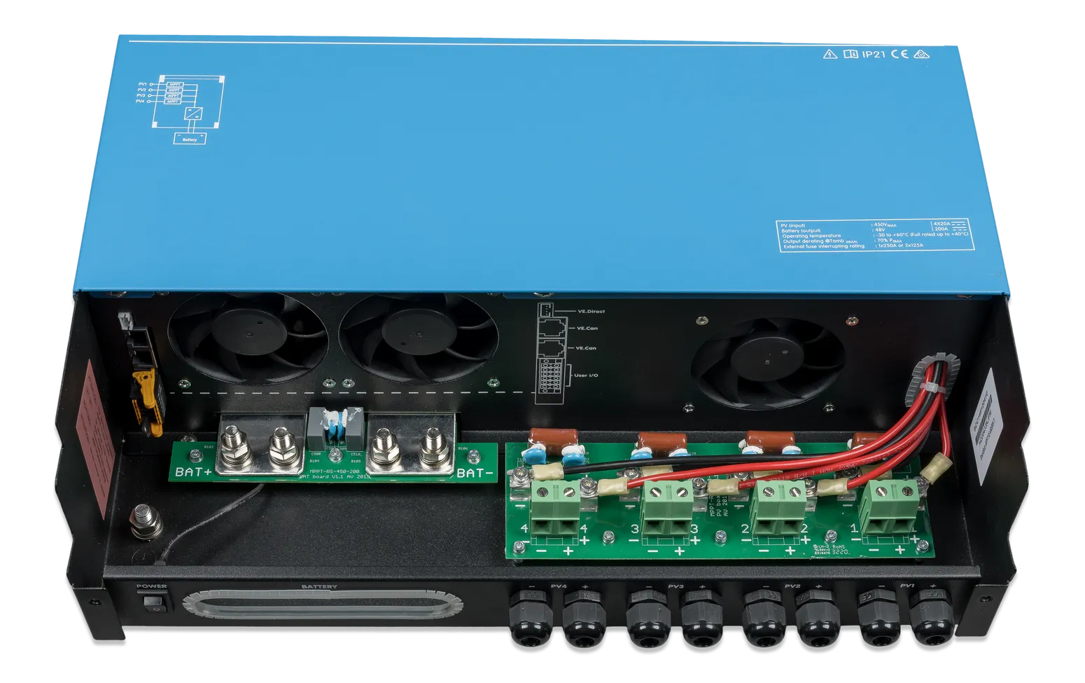 VICTRON SMARTSOLAR MPPT RS 450/200-MC4 BLUETOOTH CHARGE CONTROLLER