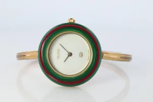 Vintage GUCCI Quartz 11/12  Watch Timepiece. Gucci bangle Ladies watch with BOX