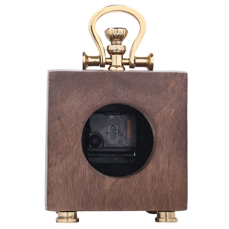 Vintage Pocketwood Table Clock | 6 x 4 x 9 inches