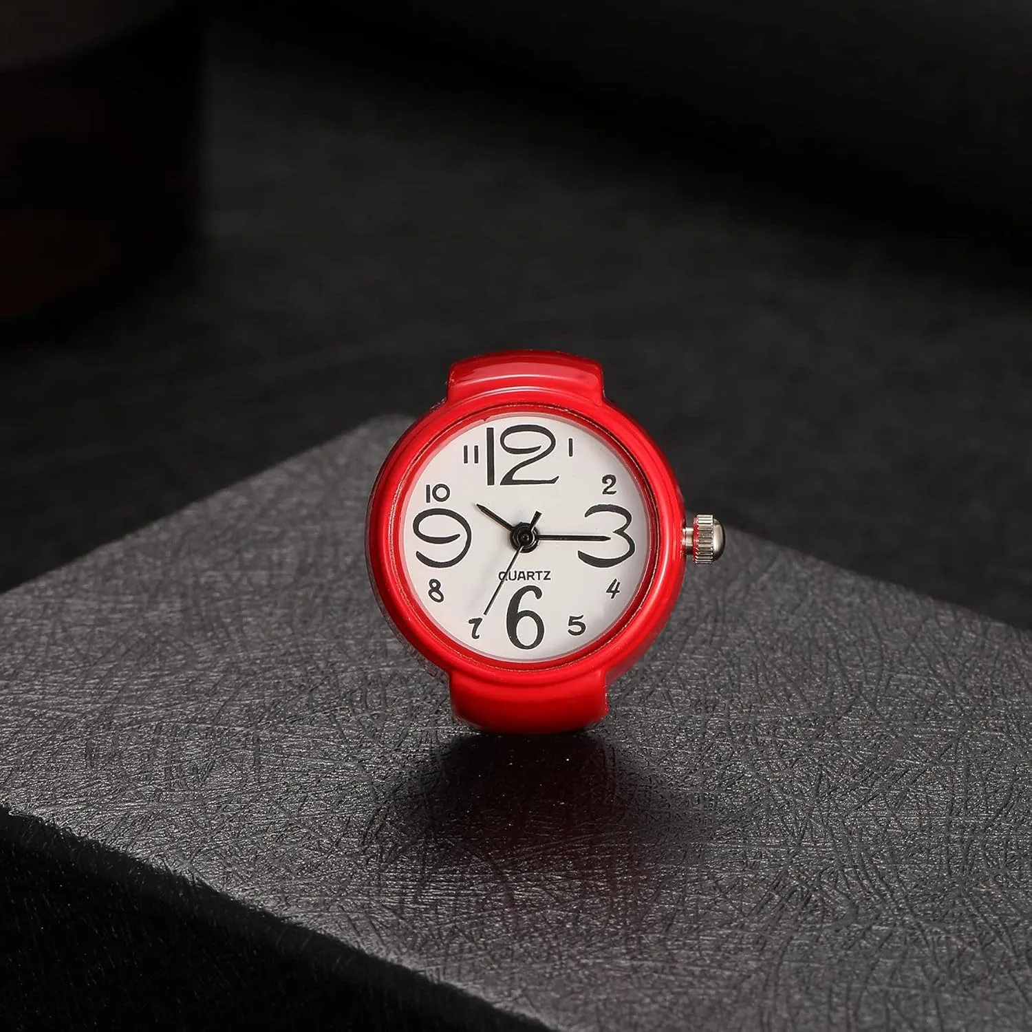Watch Rings for Women Finger 8Pcs Waterproof Unisex Arabic Numerals Finger Watch Men Retro Novelty Ring Watches Set