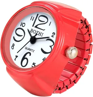 Watch Rings for Women Finger 8Pcs Waterproof Unisex Arabic Numerals Finger Watch Men Retro Novelty Ring Watches Set