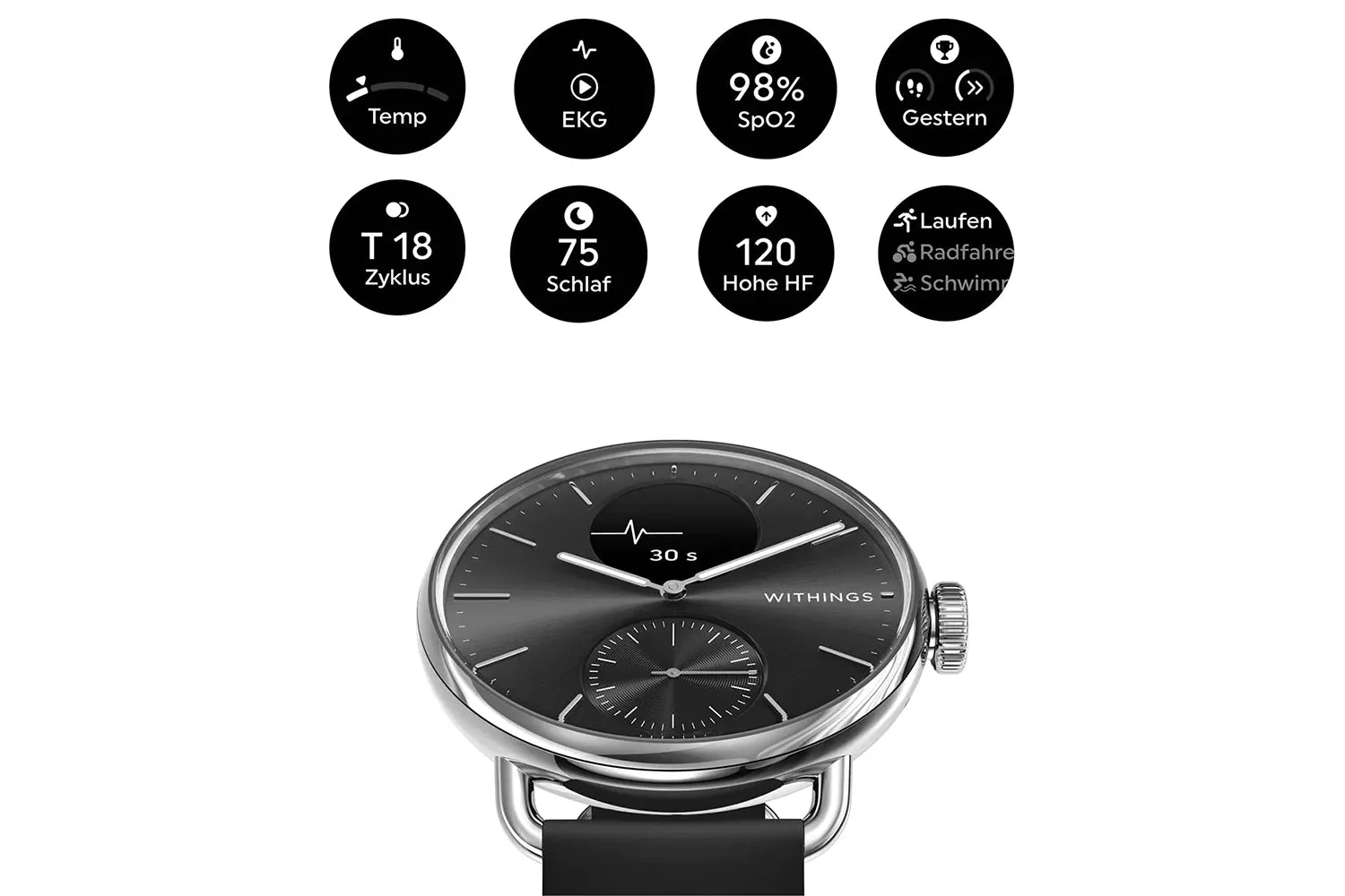 Withings ScanWatch 2 Light | 38 mm | Black