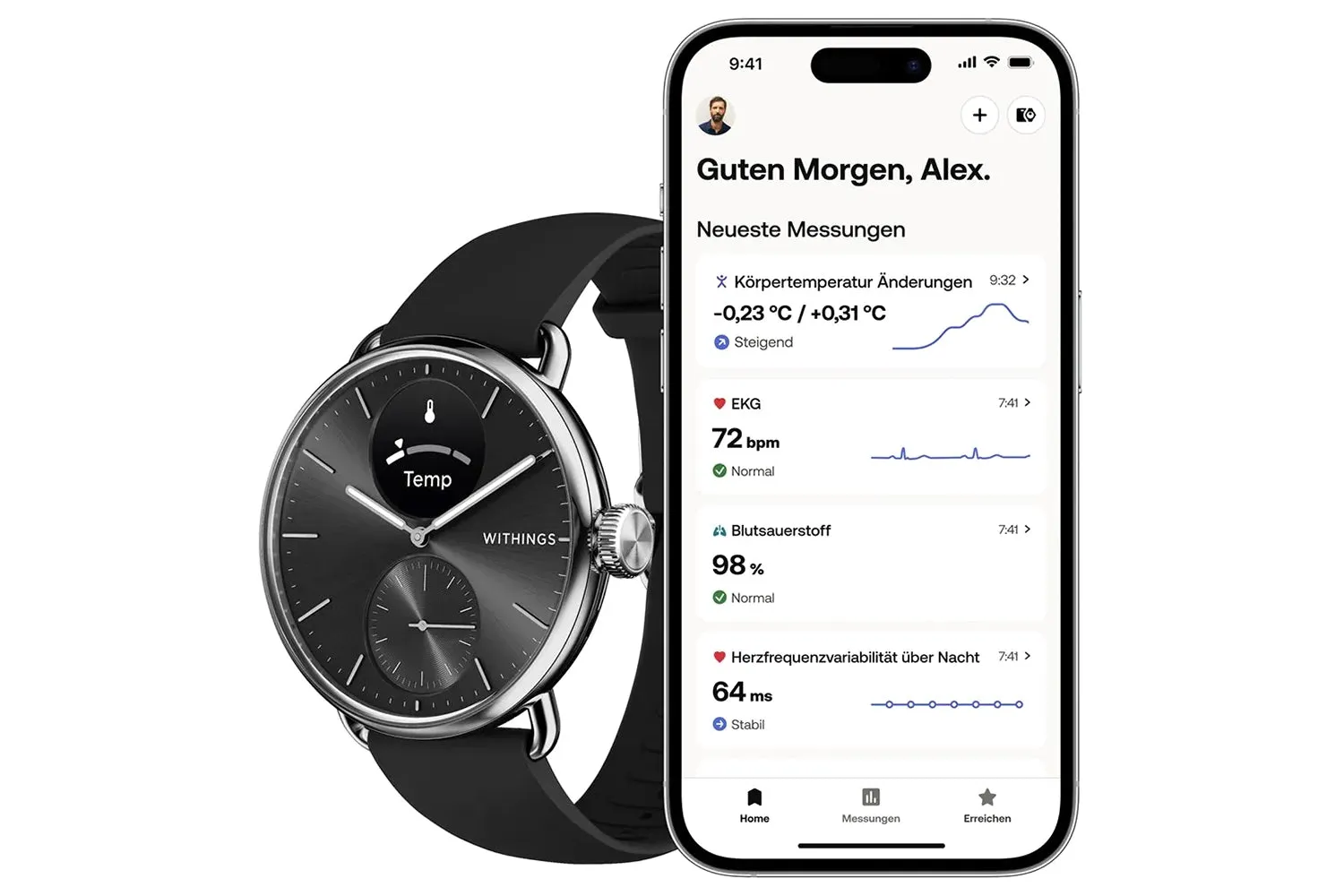 Withings ScanWatch 2 Light | 38 mm | Black
