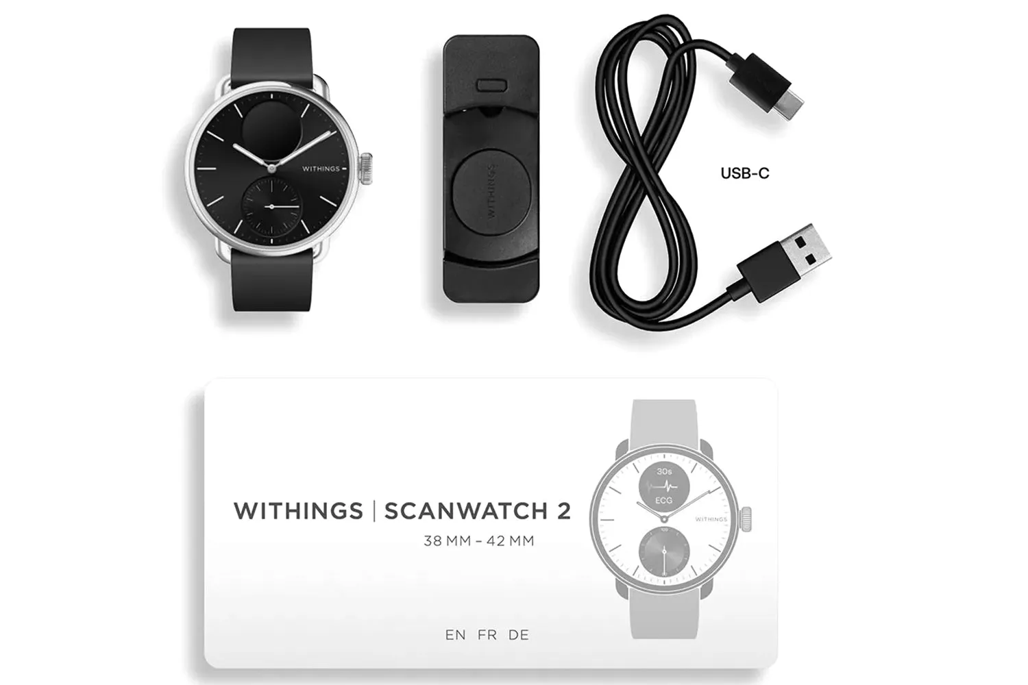 Withings ScanWatch 2 Light | 38 mm | Black