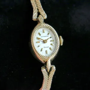 WITTNAUER GENEVE Ladies Watch Cal. 5D-5 17 Jewels Swiss Made Vintage Wristwatch