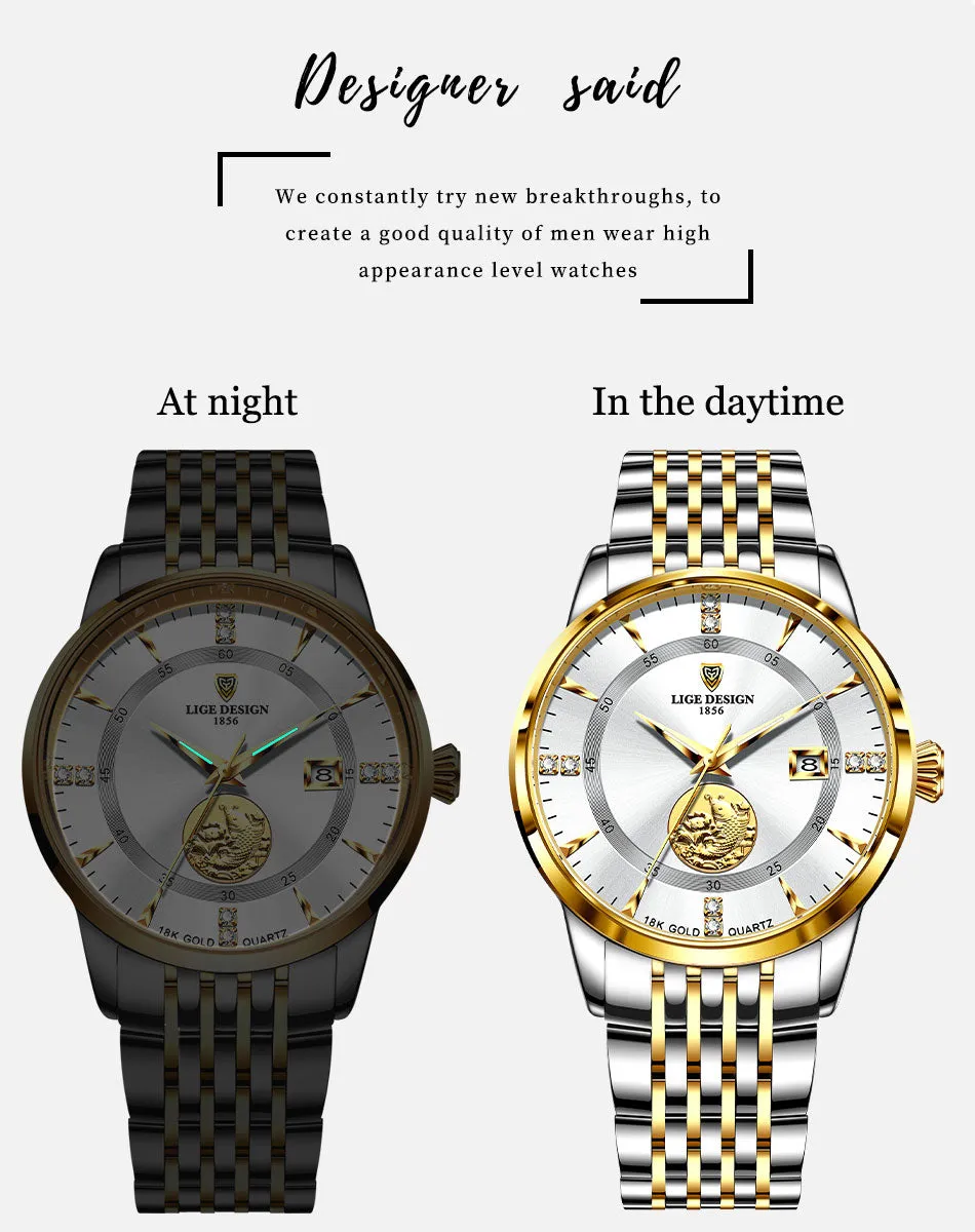 Women Watch Brand Fashion Ladies Watch Elegant Gold Steel Wristwatch