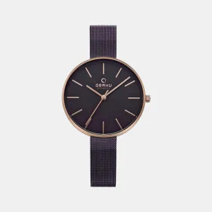 Women's Brown Analog Stainless Steel Watch V211LXVNMN