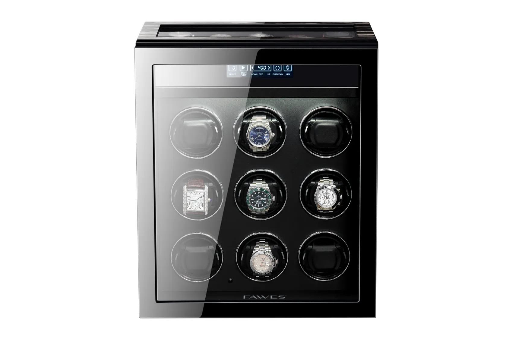 X62 - 9 Epitope  Automatic Watch Winder with 5 Watch Storage